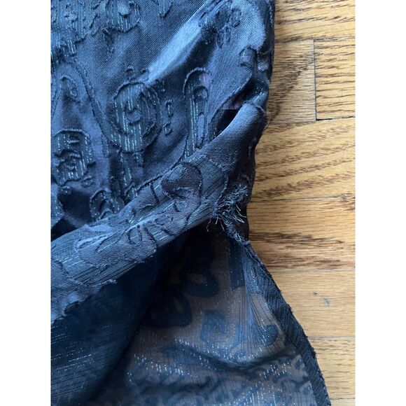 CALYPSO St. Barth Black Sheer Lace Cover Up Dress Top Women's Size XS - Picture 11 of 12